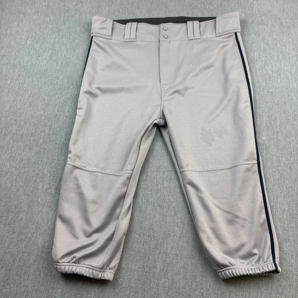 Easton Pants Mens‎ 2XL XXL Gray Baseball Short Knee Length Softball Outdoors